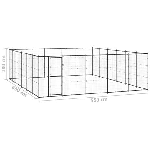 Lusso Casadino - Gabbia Per Cani Da Esterno In Acciaio 36,3 M² - Foto 6