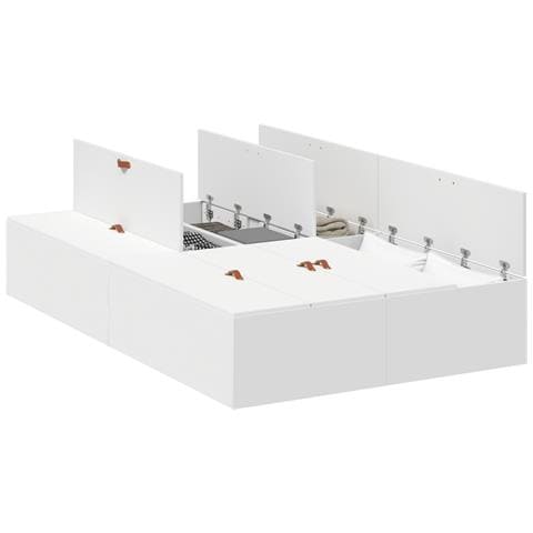 Rete Letto da Stoccaggio  Bianca 120x200 cm - Foto 1