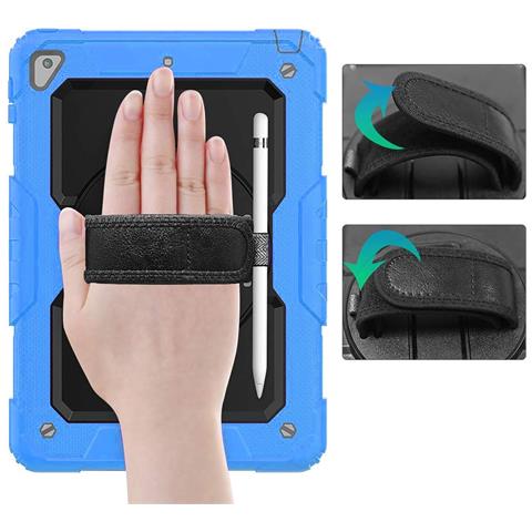 Custodia Per Ipad Air 3/pro 10.5"" Con Supporto E Tracolla Blu - Foto 4