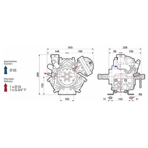 Pompa Membrana Alta Pressione Aps 71 - Foto 2