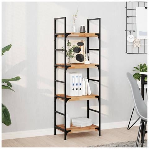 Ripiano a Parete 60x30x4 cm Legno Massello Acacia Rifinito Olio - Foto 2