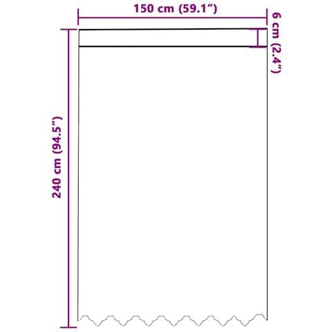 Tende con tende Floreale Bianco 150 x 240 cm Poliestere - Foto 8