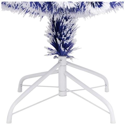 Lusso Casadino - Albero Natale Preilluminato Bianco E Blu 240 Cm In Fibra Ottica - Foto 8