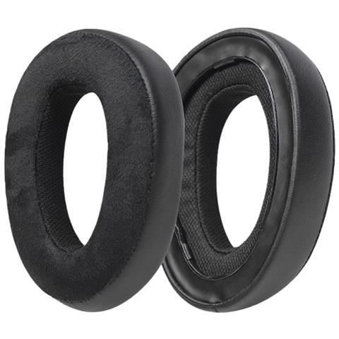 Cuscinetti Di Ricambio Compatibili Con Cuffie Epos H3 E H3pro Hybrid - Velluto Nero E Pelle (2 Pezzi) - Foto 1
