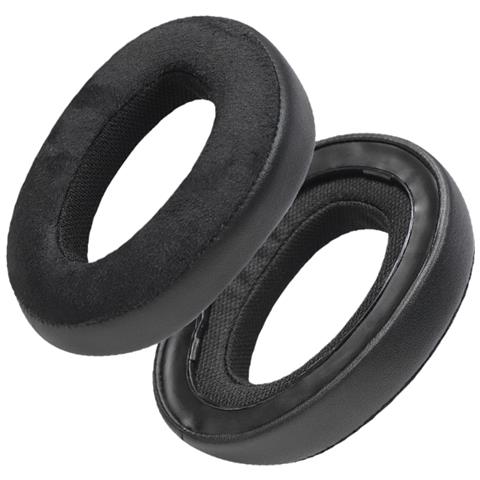 Cuscinetti Di Ricambio Compatibili Con Cuffie Epos H3 E H3pro Hybrid - Velluto Nero E Pelle (2 Pezzi) - Foto 3