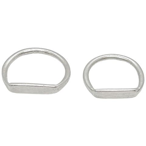 Confezione Di Anelli Sottili In Argento, 7 Micron, Misure T10-13 - Foto 3