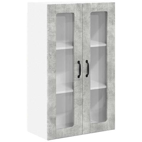 Pensile cucina con lo scaffale Grigio cemento 60 x 31 x 100 cm - Foto 1