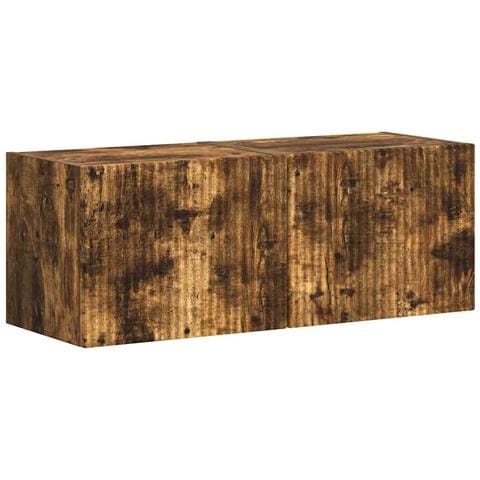 Mobile TV da parete 2 pcs Rovere fumé 60 x 31 x 29.5 cm - Foto 1