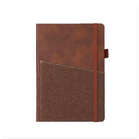 Quaderno Creativo Minimalista Con Chiusura A Elastico - Ideale Per Scrittura E Ufficio Brown - Foto 1