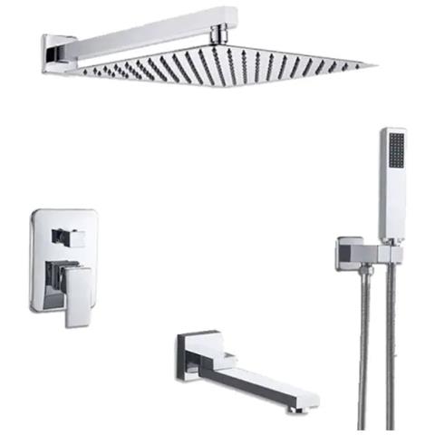 Set miscelatore doccia, Blackswan, tipo M73.31, modello cromato lucido, dimensioni 40x40 cm - Foto 1