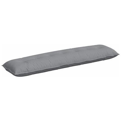 Cuscino per Schiena Grigio chiaro 200 x 19 x 50 cm Tessuto - Foto 1