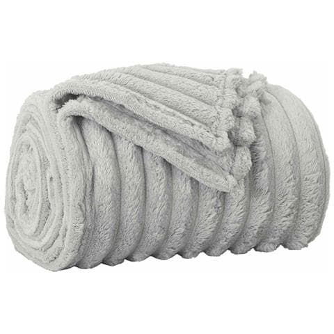 Coperta Grigio 200 x 150 cm Panno - Foto 1