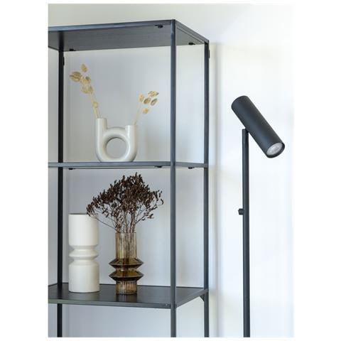Libreria Vita A 5 Ripiani In Nero Con Struttura In Acciaio, 51×36×170 Cm - Foto 8