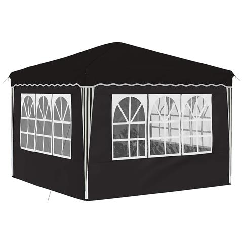 Tenda per feste a pop-up 288 x 288 x 245 cm Nero Tessuto Oxford - Foto 9