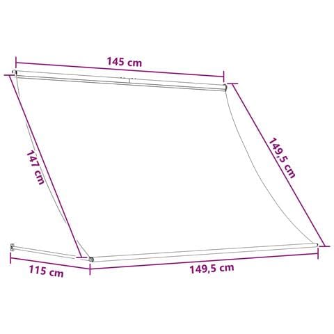 Tenda da Sole Nero 150 x 150 cm - Foto 6
