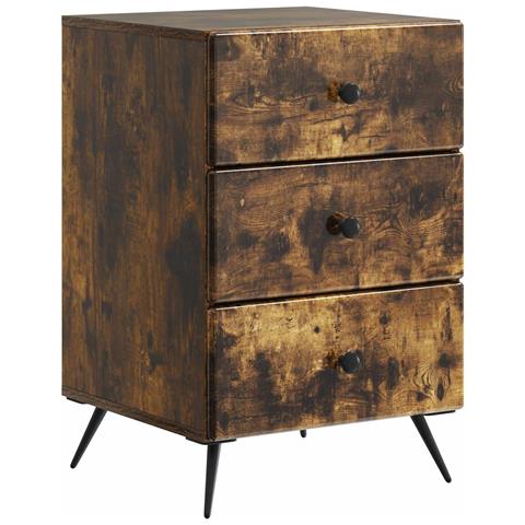 Armadio da Notte con cassetto Rovere Fumo 43 x 41 x 66,5 cm - Foto 1