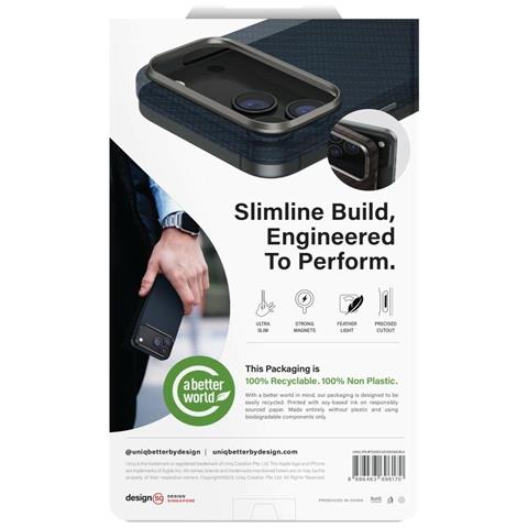 Custodia Magclick Iphone 17 Pro Max Uniq Keva Edge - Per La Protezione E La Ricarica Wireless Quotidiana. - Foto 7