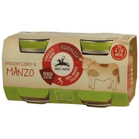 Omogeneizzato di Manzo Baby Food Bio 2 X 80 g - Foto 1