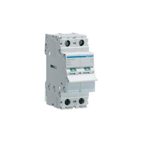 INTERRUTTORE NON AUTOMATICO 2 POLI 63A 2 MOD SBN263