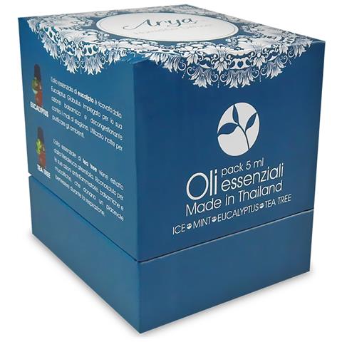 Pack Oli Organique - Set 4 Oli Essenziali Organici Da 5 Ml Made In Thailand. (blu) - Foto 1