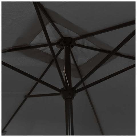 Ombrellone Con Palo In Metallo 300x200 Cm Antracite - Foto 2