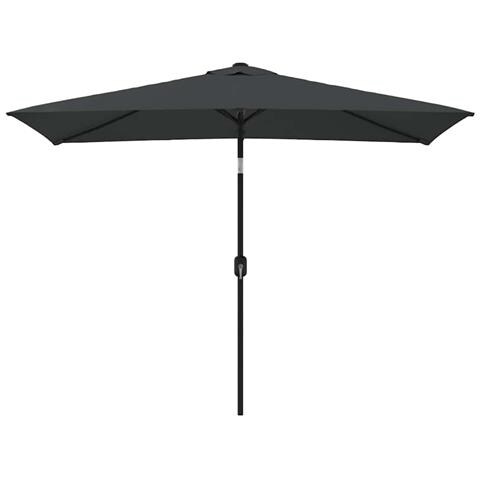 Ombrellone Con Palo In Metallo 300x200 Cm Antracite - Foto 1