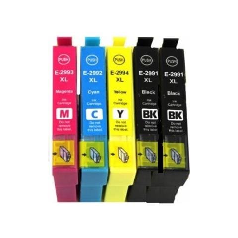 Epson T2996 Multipack Compatibile No Oem 5 Cartucce Xl 2bk+1 X Colore - Foto 1