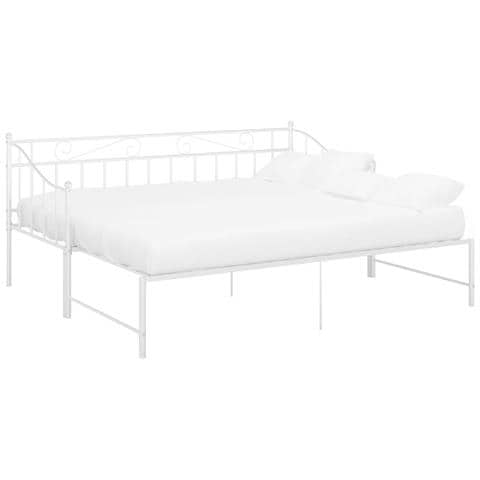 Telaio Divano Letto Estraibile Bianco In Metallo 90x200 Cm - Foto 1