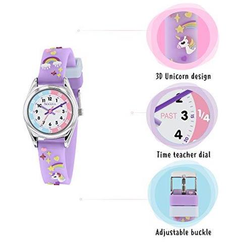 Ragazze Analogico Da Polso Al Quarzo Classico Con Tessuti Cinghia Tk0145 - Foto 4