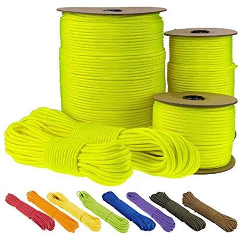 Paracord 550 Del Cavo Dei Paracadute Tipo Iii Mil-spec 7 Fili Survival (sofit Giallo 30 M)  - Foto 1