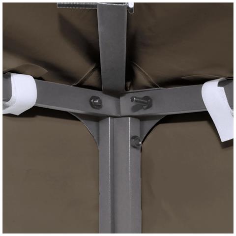 Copertura Superiore per Gazebo 310 g / m² 3x4m Grigio Talpa - Foto 2