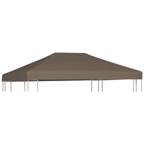 Copertura Superiore per Gazebo 310 g / m² 3x4m Grigio Talpa - Foto 1