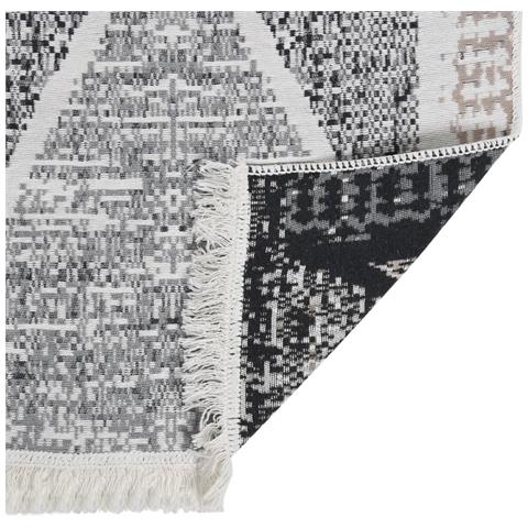 Tappeto Nero e Grigio 120x180 cm in Cotone - Foto 2
