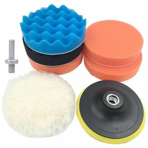 INLAW Pad Per Lucidatura Auto 5 '' Automobile Auto Auto Confezione Automatica Di 8pcs Con Drill