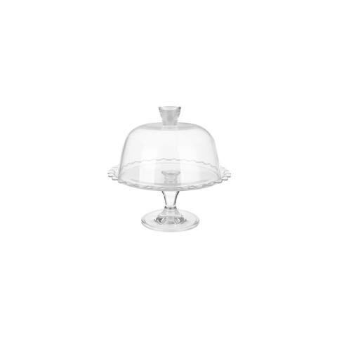 Alzatina Per Dolci 26 Cm In Vetro Con Coperchio Trasparente - Foto 5