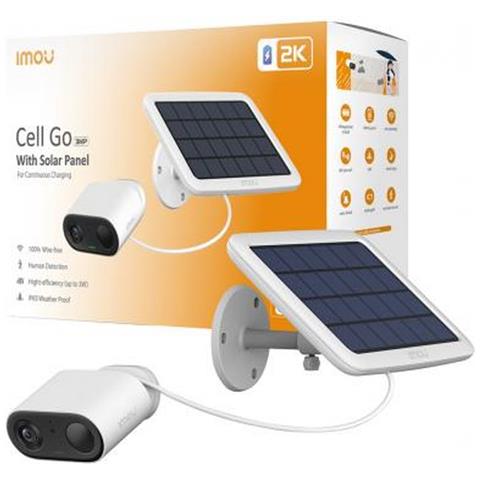 -kit /ipc-b32p /fsp12 Cell Go Kit Telecamera Ip Wi-fi A Batteria Con Pannello Solare 2k 3mp Visione Notturna A Colori Comunicazione Bidirezionale Sirena Integrata Ip65 Bianco - Foto 13
