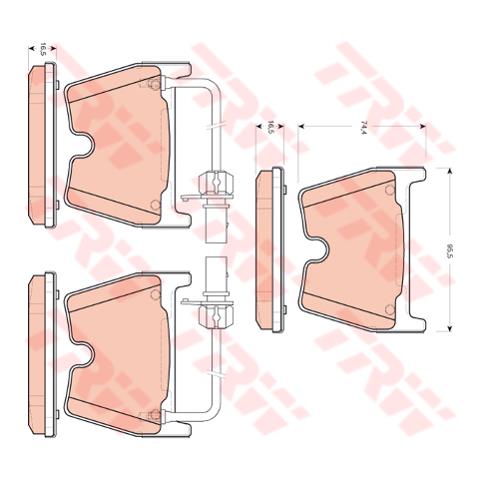 Pattini Freno Audi R8 4.2 Fsi Gdb1688 - Foto 1