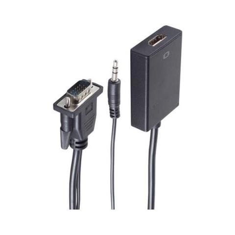 Bs10-01006 Cavo E Adattatore Video 0,15 M Vga (d-sub) + 3.5mm Hdmi Tipo A (standard) Nero - Foto 1