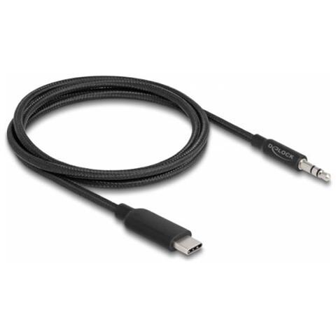 85208 Cavo Audio 1 M 3.5mm Usb Tipo-c Nero - Foto 1