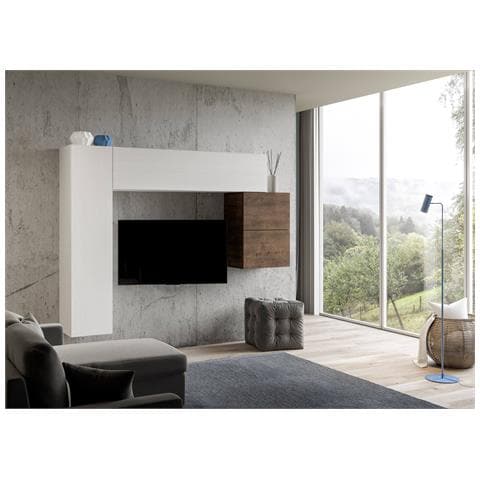 Composizione Parete Soggiorno A25 L.204 H.173,6 P.39,2 - Foto 2