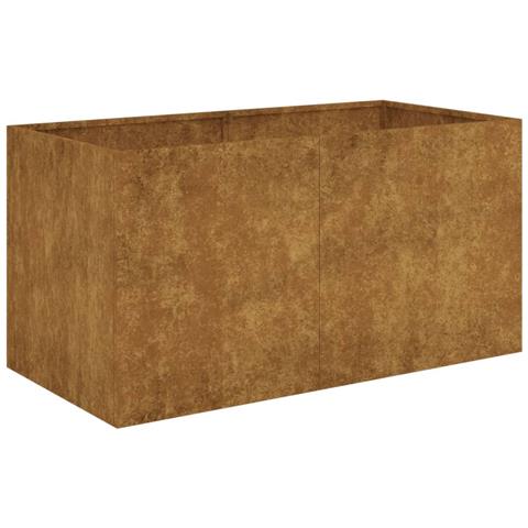 Fioriera 80x40x40 cm in Acciaio Corten - Foto 1