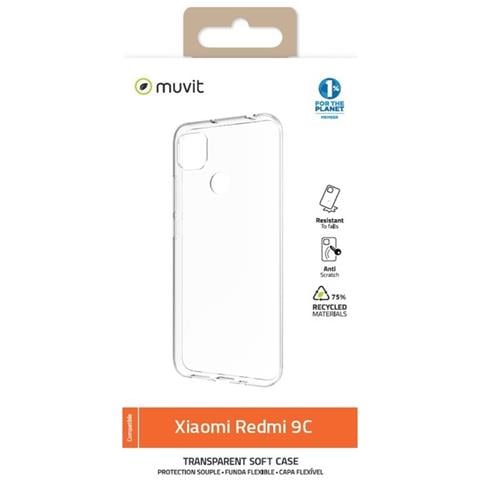 Cover Per Xiaomi Redmi 9c Recycletek Flessibile, Trasparente - Foto 3
