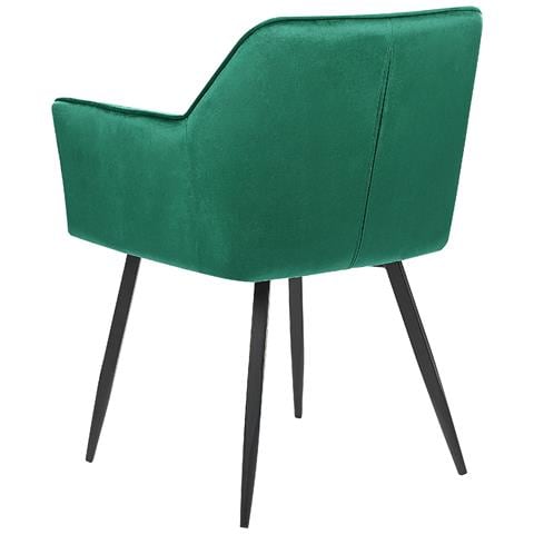 Set Di 2 Sedie Da Pranzo Velluto Verde Jasmin - Foto 2