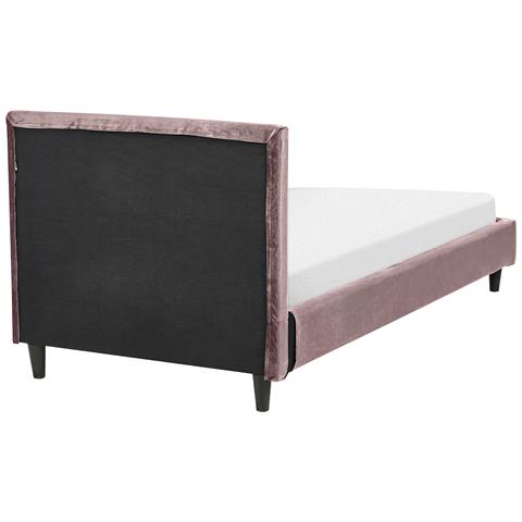 Letto Velluto Fitou 90 X 200 Cm Rosa - Foto 2