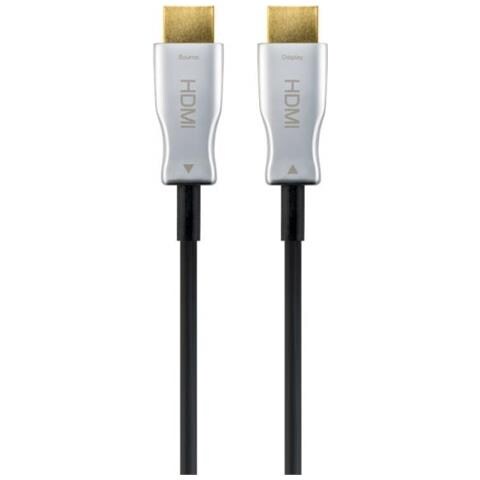 Goobay 65567 Cavo Hdmi 20 M Hdmi Tipo A (standard) Nero, Argento - Foto 1