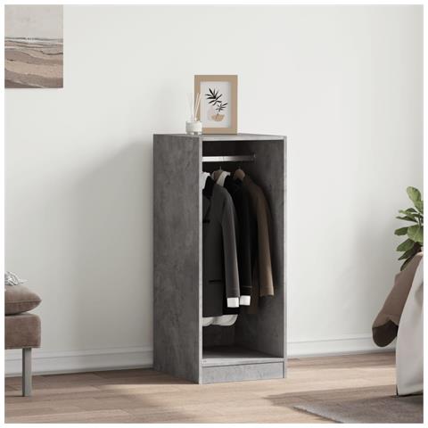 Armadio Grigio Cemento 48x41x102 Cm In Legno Multistrato - Foto 3