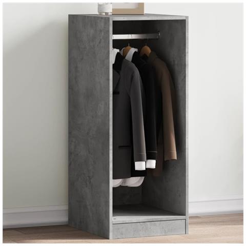 Armadio Grigio Cemento 48x41x102 Cm In Legno Multistrato - Foto 1