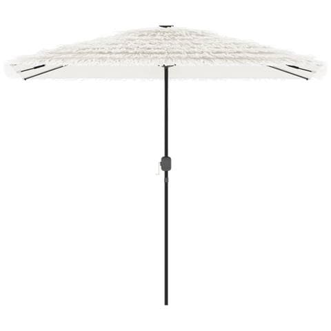 Ombrellone Giardino Con Palo In Acciaio Bianco 300x200x250 Cm - Foto 3