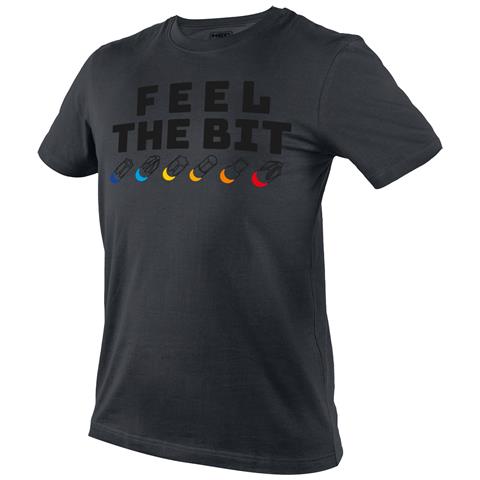 T-shirt Con Stampa Feel The Bit, Taglia M - Foto 1