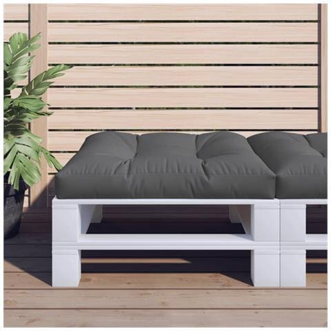 Cuscino Per Pallet Antracite 70x70x12 Cm In Tessuto - Foto 1